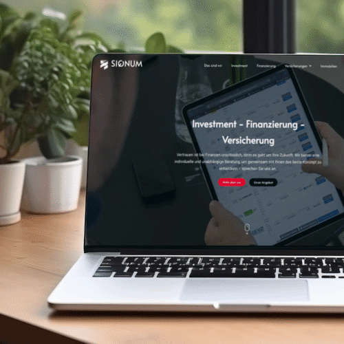 Webdesign Case Siqnum Versicherung